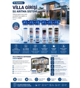Villa Girişi Su Arıtma Cihazı - Delüx 6lı Filtrasyon Sistemi