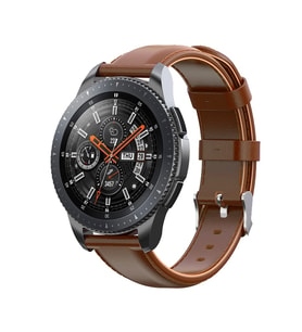 BİPOWER Samsung Watch 22mm KRD10 Deri Kordon Kahverengi