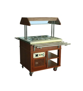 Atalay ASSB-02 Saladbarlar Orta Tip Ahşap Kaplama GN 1/1 x 2 - 230 V
