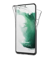 Microsonic Samsung Galaxy S22 Kılıf 6 Tarafı Tam Full Koruma 360 Clear Soft Şeffaf (Renksiz)