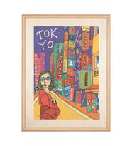 İkigai Tokyo Ahşap Tablo