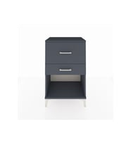 Hyperion Komodin 2 Çekmeceli 60x44x96 Antrasit-Antrasit