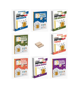 5. Sınıf Matematik Fen Türkçe Sosyal Defter ve Soru Bankası 8li Set