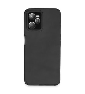 Realme C35 Kılıf Loop Deri Silikon - Siyah