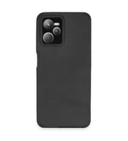 Realme C35 Kılıf Loop Deri Silikon - Siyah