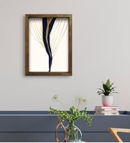 BK Gift Otel Odası Konseptli Doğal Masif Ahşap Çerçeveli Tablo 45x65cm-52