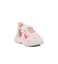 Beyaz-Pudra Hafif Esnek Çocuk Spor Ayakkabı Ruffon 2340 F