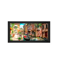 Manzara Temalı Kanvas Tablo 50 x 70 cm Siyah Çerçeve