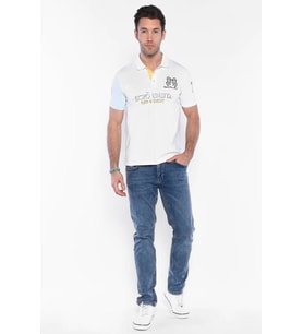 Ecko Unltd. 111050061 Richard White Erkek Polo Yaka Tshirt (Beyaz)