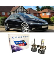 Honda Civic HB Led Xenon Kısa Far Ampulü H7 Mono Yeni Seri Beyaz 2006+