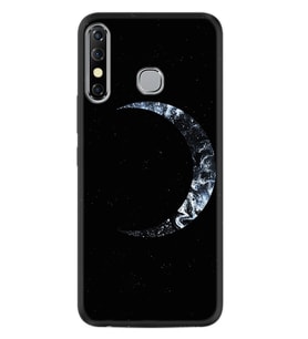 INFINIX Hot 8 Kılıf Silikon Desen Yalnız Ay 1744