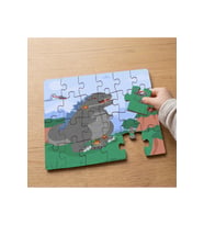 Dev Godzilla Tasarımlı 24 Parça Ahşap Çocuk Puzzle