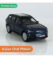 Volvo EX90 Metal Model Araba Gece Mavisi - Kişiye Özel Plakalı (1:36 Ölçek)