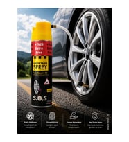 S.O.S Lastik Tamir Spreyi 500ML ( Otomobil-Suv-Motosiklet vb.) - Acil Durum Lastik Onarıcı Ve Şişirici Sprey
