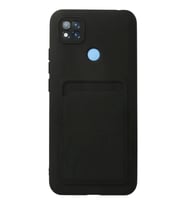 Newface Xiaomi Redmi 9C Kılıf Kelvin Kartvizitli Silikon - Siyah
