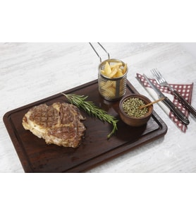 IROKO KESME TAHTASI & STEAK BOARD & OVAL (Kahverengi)