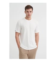Cazador Regular Fit Dokulu Beyaz Erkek T-Shirt 42530