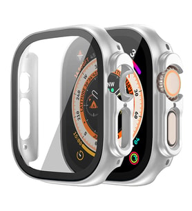 Microsonic Apple Watch Ultra 2 Kılıf Matte Premium WatchBand Turuncu (Gümüş)