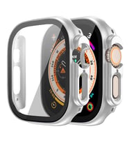 Microsonic Apple Watch Ultra 2 Kılıf Matte Premium WatchBand Turuncu (Gümüş)