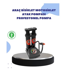 Mey İthalat® Çok Amaçlı Ayaklı Lastik Pompası Yüksek Hassasiyetli