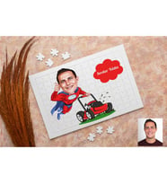 Süper Erkek Karikatürlü Kişiye Özel Puzzle