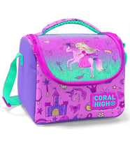 Coral High Mor Pembe Peri Kızı ve Unicorn Kız Çocuk Yalıtımlı Beslenme Çantası