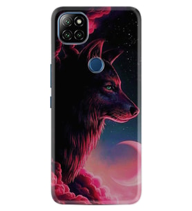 Casper E30 F20 X20 Kılıf Desemli Silikon Wolf and Moon 1380