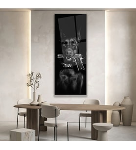 Köpek Cam Tablo