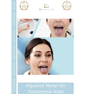 #DilTemizleyici Paslanmaz Çelik Profesyonel Hijyenik Günlük Ağız Bakım Seti Metal Dil Temizleme Alet