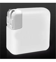 Coverzone Apple ile uyumlu G�� Adapt�r� Silikon K?l?f 85 W, 87 W - ve 96 W USB-C G�� Adapt�r� Silikon K?l?f Koruma Macbook ile uyumlu G�� Adapt�r� Renkli K?l?f (Beyaz, 96W)