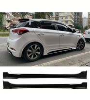 Hyundai i20 Custom Yan Marşpiyel Seti Mat Siyah Plastik 2 Adet 2014 2015 2016 2017 2018
