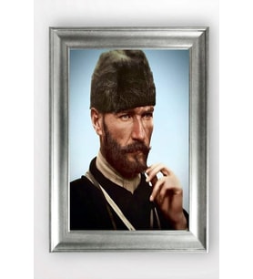 Gümüş Çerçeveli Atatürk Tablo a756