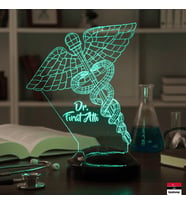 Doktor Temalı 3D LED Lamba  Sağlık Çalışanlarına Özel Hediye - LoveLamp