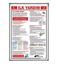 İLK YARDIM LEVHASI (Alüminyum Çerçeve)