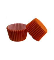 Cupcake Kalıbı Pet Kapsül  Kek Kalıbı 48X34 MM (100 Adet)  Turuncu