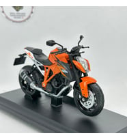 Ktm 1290 Super Duke 1:18 Ölçek Diecast Motosiklet Model – Lisanslı Metal Maket Oyuncak & Biblo (Turuncu)
