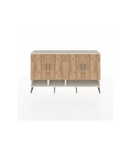 Arges Konsol 6 Raflı 4 Kapaklı 176x30x99 Aytaşı-Çam/Antrasit