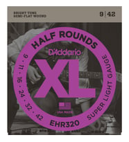 D’Addario EHR320 Elektro Gitar Tel Seti 09-42 Half Rounds Super Light