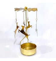 Ceylan Metal Mumluk, Isı İle Döner, Altın, 13x8