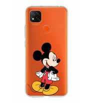Xiaomi Redmi 9C Uyumlu Kapak Mickey Mouse Tasarımlı Şeffaf Silikon Kılıf
