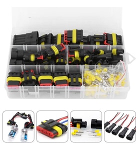 Powermaster PM-28532 HID JST Konnektör Seti Oto Araç Elektrik Tesisat Kablo Soketleri Su Geçirmez 352 Parça