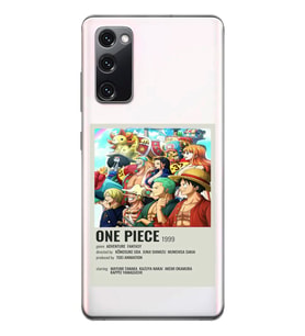 Samsung Galaxy S20 FE Uyumlu One Piece Desenli Şeffaf Telefon Kılıfı