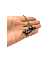 Eskitme Motosiklet Tasarımlı Anahtarlık 1 Adet (Çok Renkli)