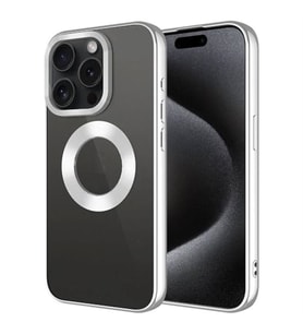 Coverzone Apple iPhone 15 Pro ile uyumlu K?l?f Kamera Korumal? Logo G�steren Parlak renk kenar �izgileri ile ??k bir tasar?m Colored Z-Omega Kapak G�m�?