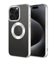 Coverzone Apple iPhone 15 Pro ile uyumlu K?l?f Kamera Korumal? Logo G�steren Parlak renk kenar �izgileri ile ??k bir tasar?m Colored Z-Omega Kapak G�m�?