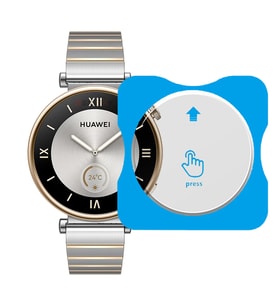 Huawei Watch GT4 41mm Uyumlu Kolay Takılabilir Takma Aparatlı Temperli Cam Ekran Koruyucu
