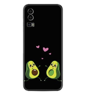 General Mobile Gm 23 Kılıf Silikon Desen Özel Seri Aşık Avokadolar 1642