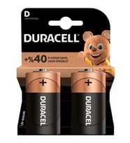 Duracell LR20/MN1300 D Büyük Boy Pil (2'li Paket)