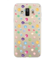 PrintiFy Samsung Galaxy J7 Duo ile Uyumlu 1mm Slim Fit Water Color 6 Baskılı Şeffaf  Kılıf