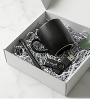 Kişiye Özel 32 GB USB Bellek & Roller Kalem & Siyah Kupa Hediye Seti